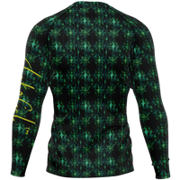 Chokefish™ Long Sleeve Rashguard Cannabis Men's Shirt-012