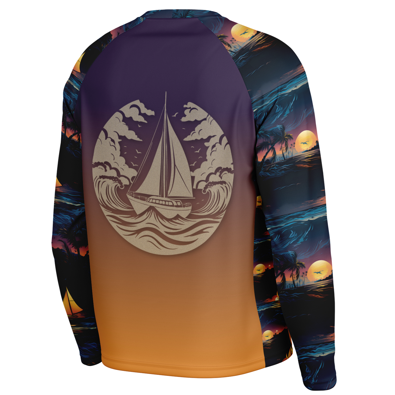Chokefish™ Long Sleeve Every Day All Weather Trees&Boats Shirt Men's-018-Special Edition