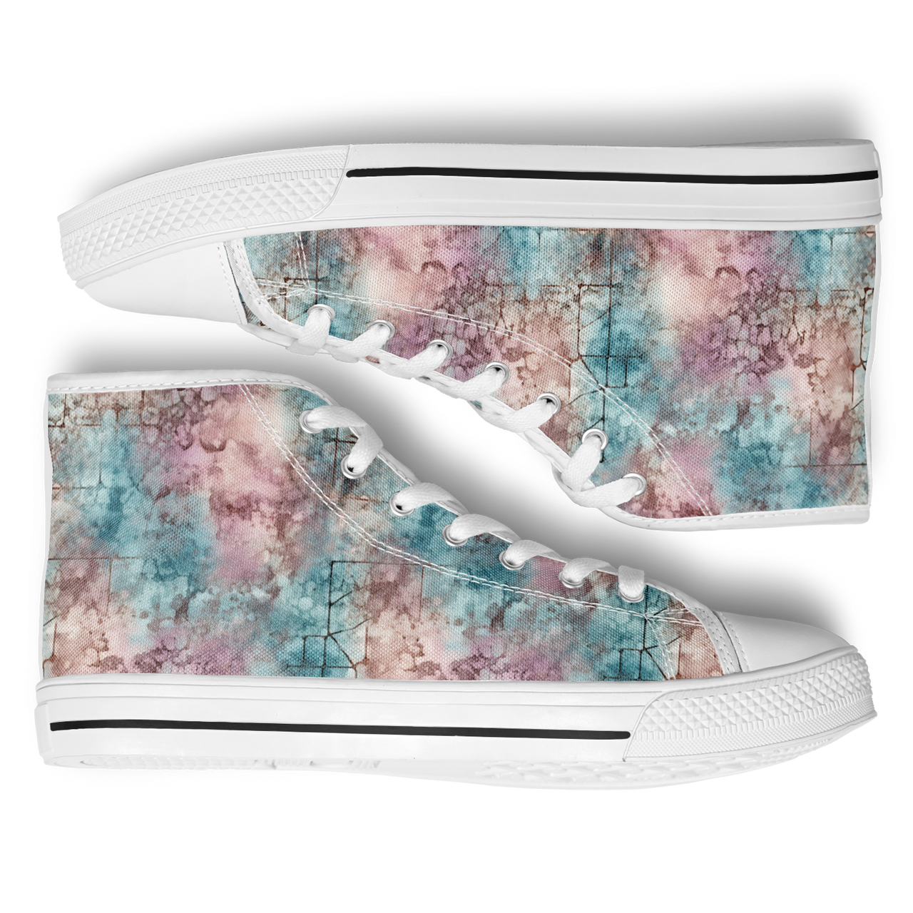 Chokefish™ Urban Peak Retro High Tops-Acid-Wash-003