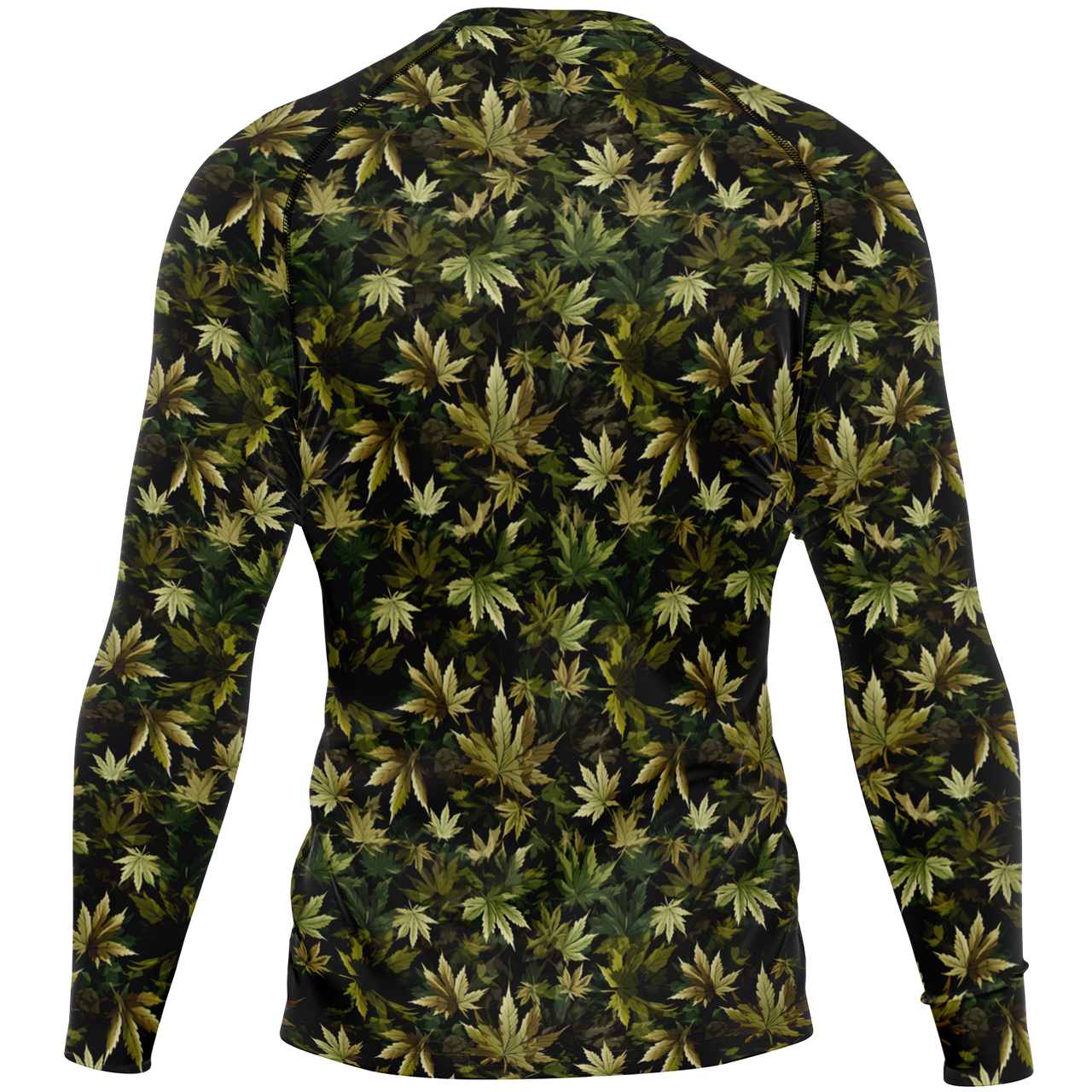 Chokefish™ Long Sleeve Rashguard Cannabis Men's Shirt-007
