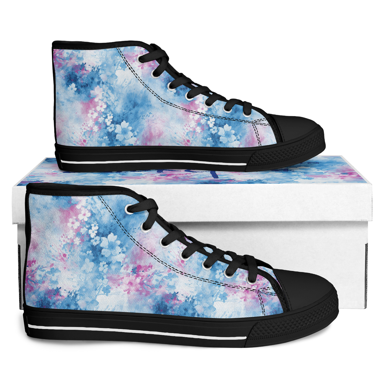 Chokefish™ Urban Peak Retro High Tops-Acid-Wash-006-2