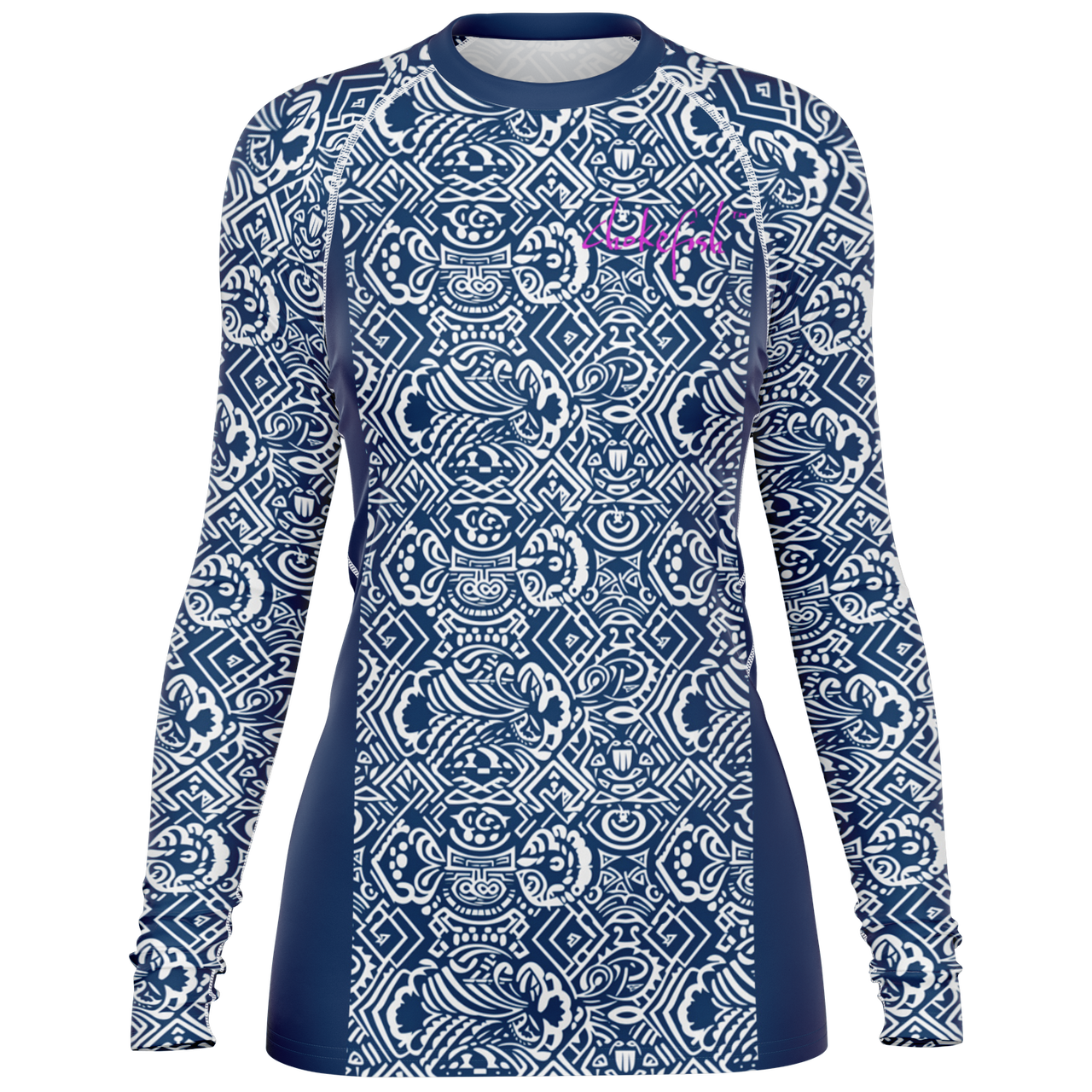 Chokefish™ Long Sleeve Rashguard Maori Woman's Shirt-009