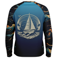 Chokefish™ Long Sleeve Every Day All Weather Trees&Boats Shirt Men's-015-Special-Edition