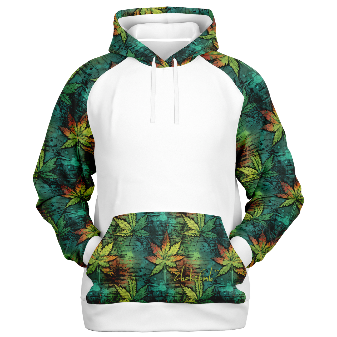 Chokefish™ Cannabis Raglan Remix-003W