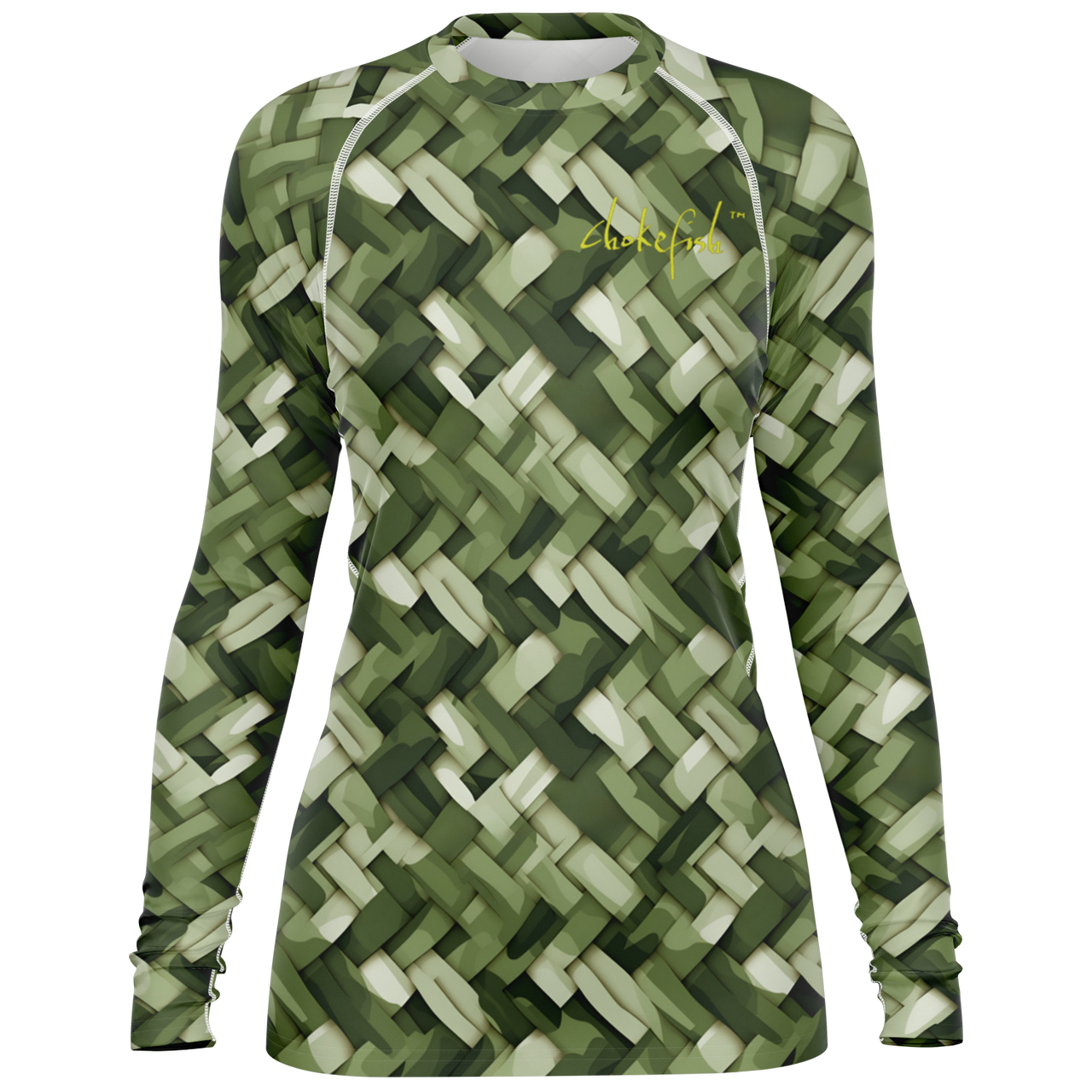 Chokefish™ Long Sleeve Rashguard Textures Woman's Shirt-003