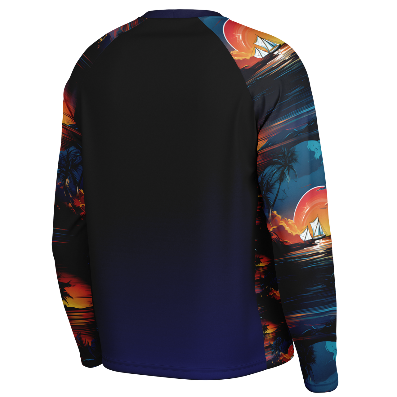 Chokefish™ Long Sleeve Every Day All Weather Trees&Boats Shirt Men's-007