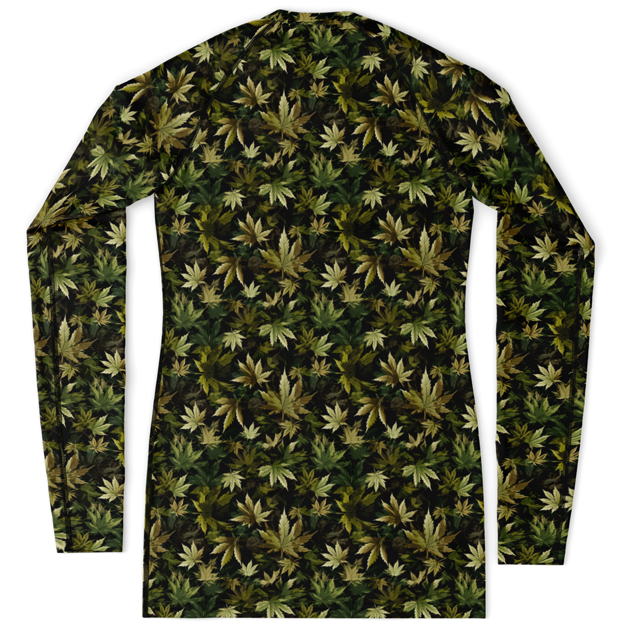Chokefish™ Long Sleeve Rashguard Cannabis Woman's Shirt-007