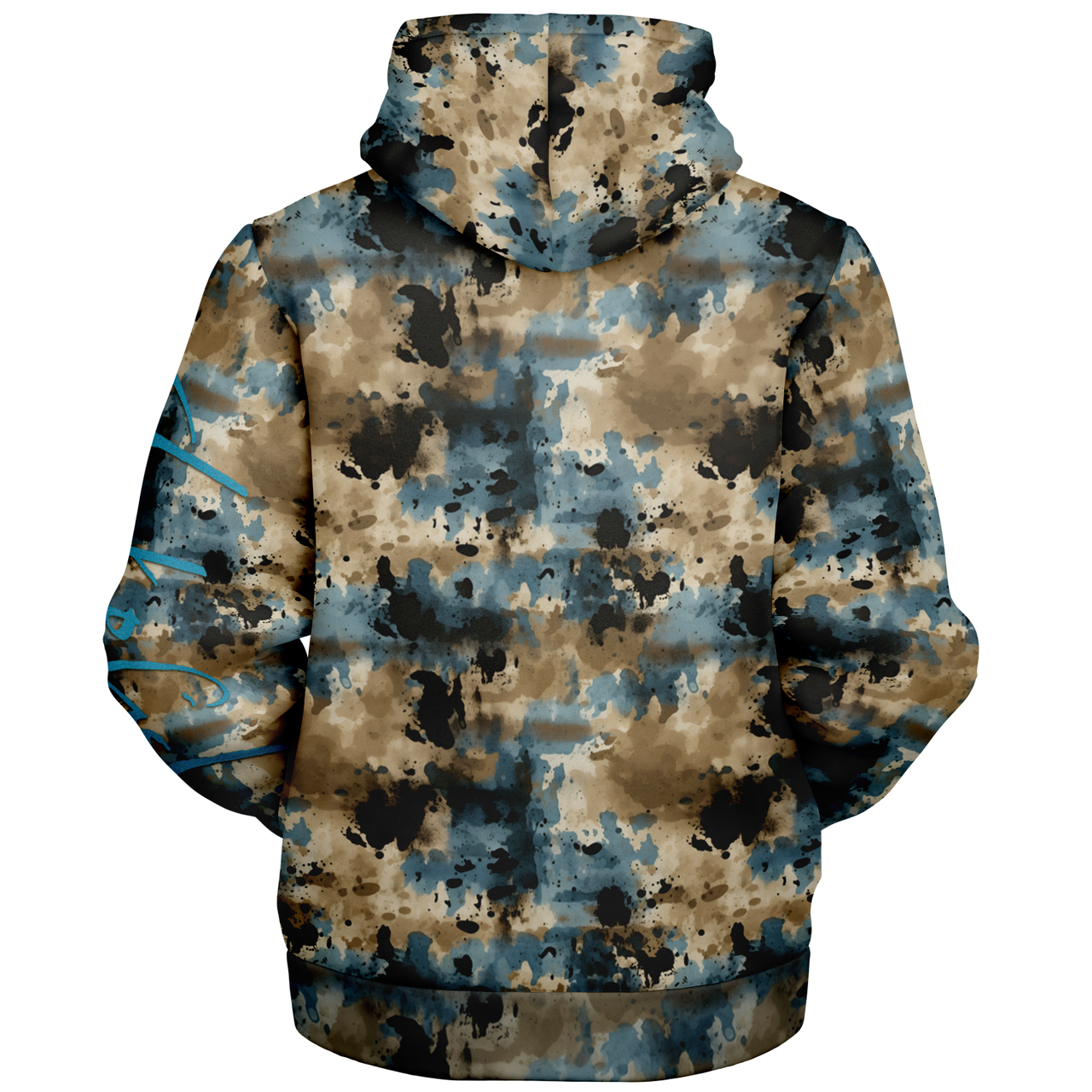 Chokefish™ Microfleece Zip-Up Hoodie Acid-Wash Colors-014