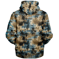 Chokefish™ Microfleece Zip-Up Hoodie Acid-Wash Colors-014