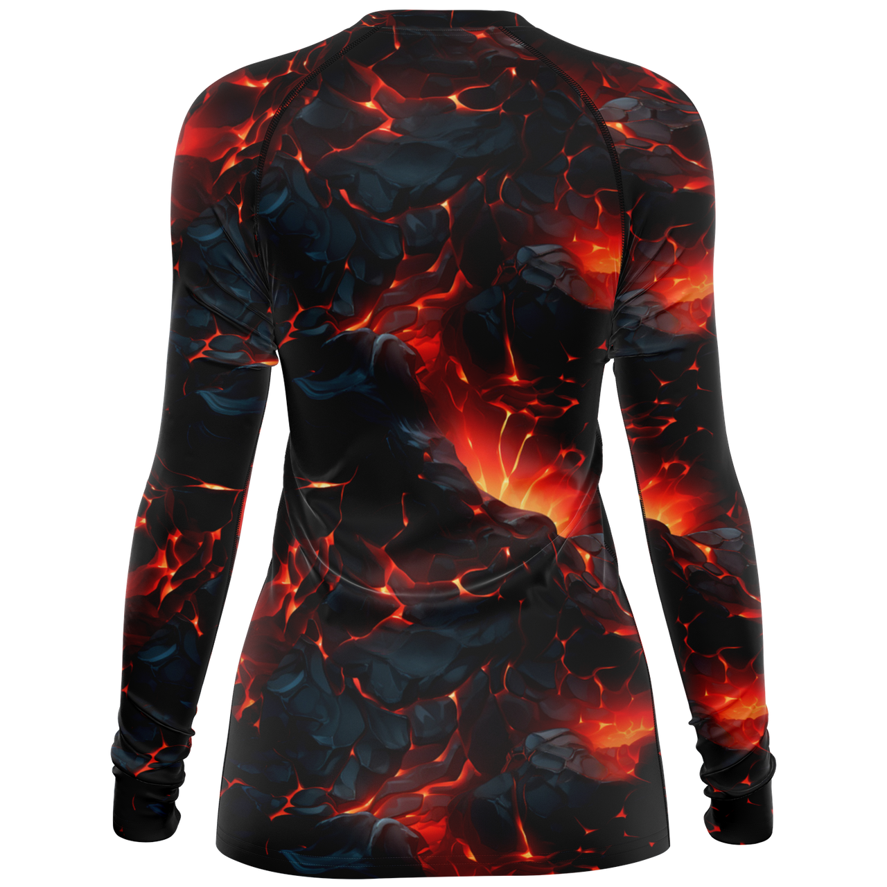 Chokefish™ Long Sleeve Rashguard Volcanos Woman's Shirt-003