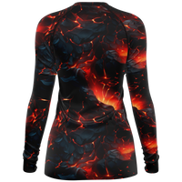Chokefish™ Long Sleeve Rashguard Volcanos Woman's Shirt-003