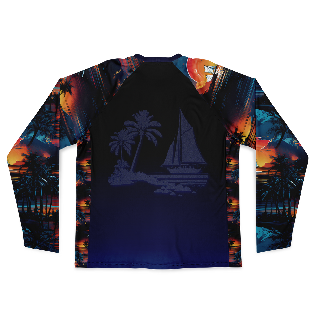 Chokefish™ Long Sleeve Every Day All Weather Trees&Boats Shirt Men's-007-Special-Edition
