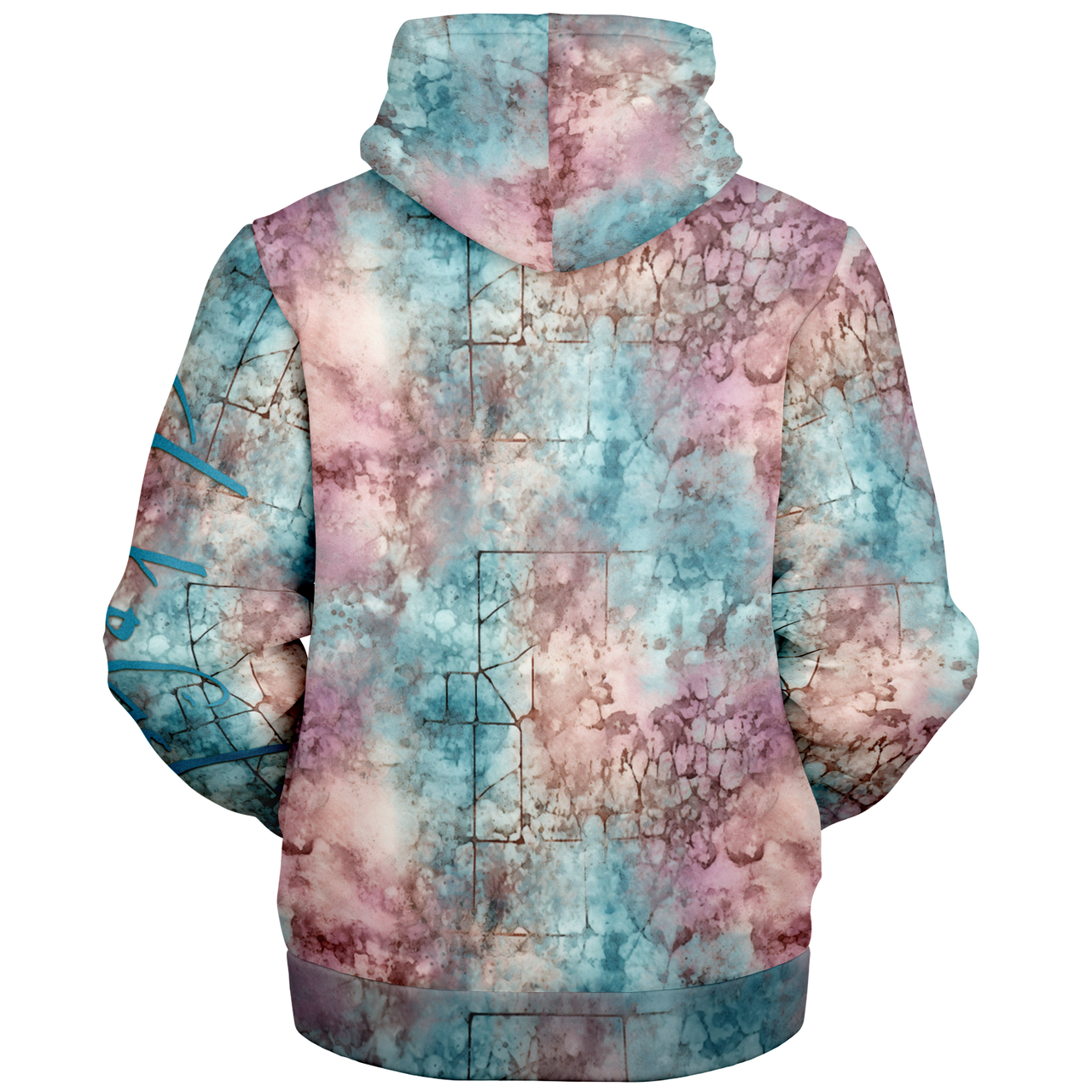 Chokefish™ Microfleece Zip-Up Hoodie Acid-Wash Colors-005