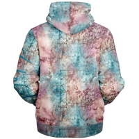 Chokefish™ Microfleece Zip-Up Hoodie Acid-Wash Colors-005