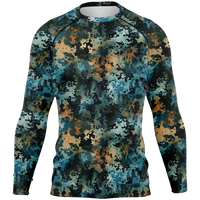 Chokefish™ Long Sleeve Rashguard Acid-Wash Men's Shirt-016