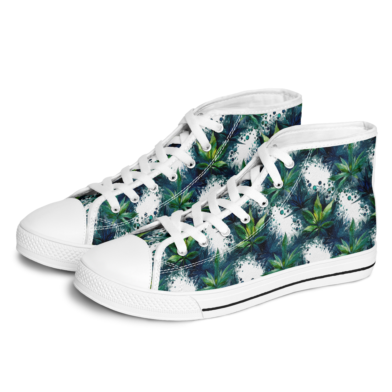 Chokefish™ Urban Peak Retro High Tops-Cannabis-013