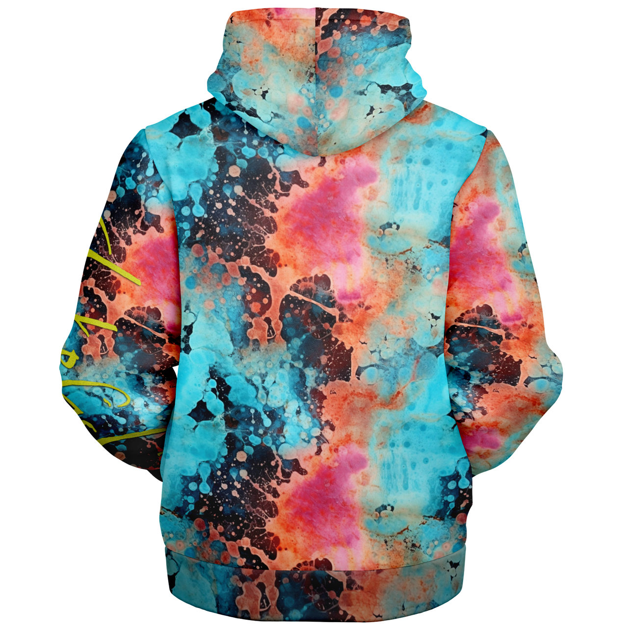 Chokefish™ Microfleece Zip-Up Hoodie Acid-Wash Colors-007
