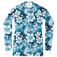 Chokefish™ Long Sleeve Rashguard Floral Woman's Shirt-009