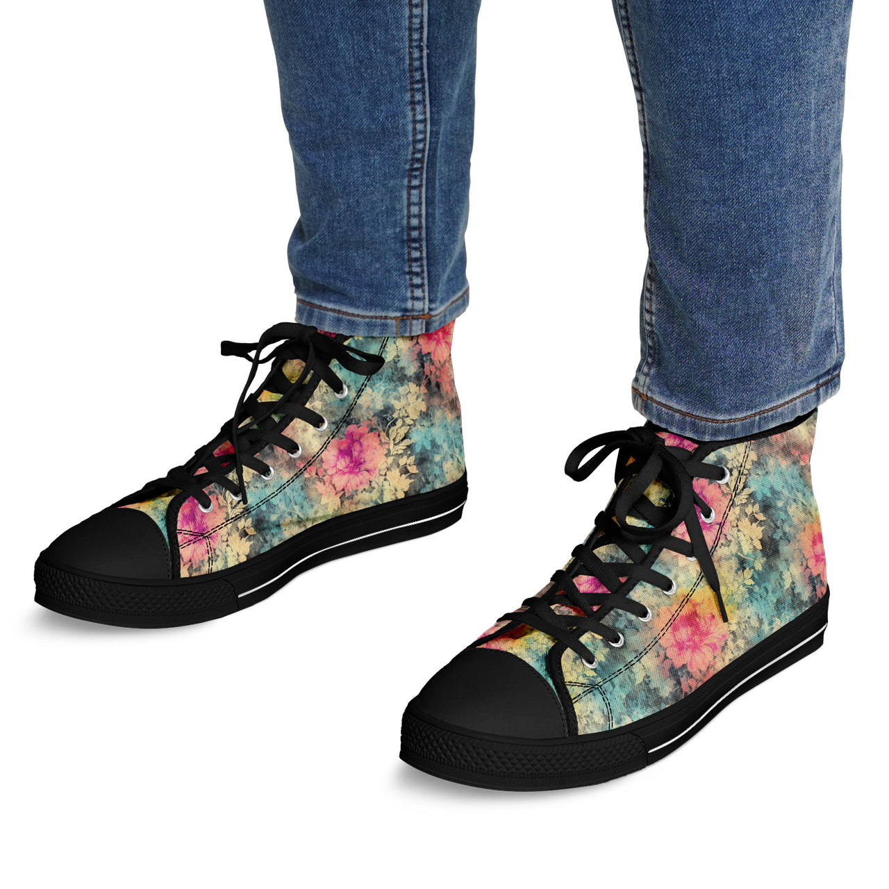 Chokefish™ Urban Peak Retro High Tops-Acid-Wash-007-2