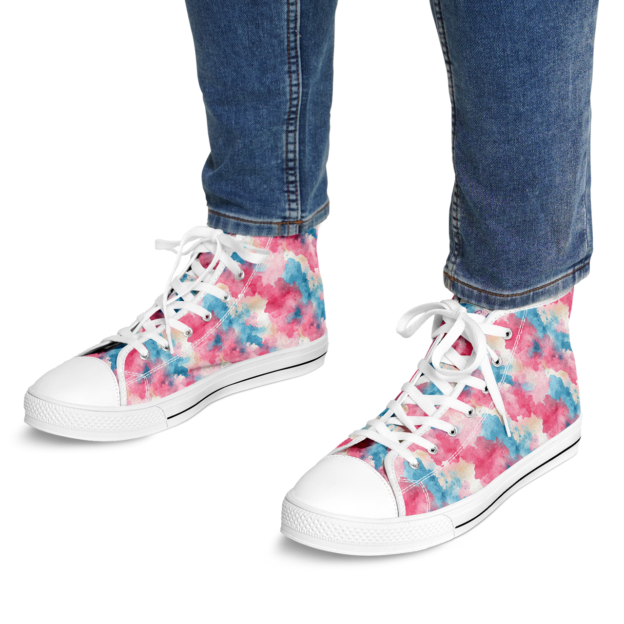 Chokefish™ Urban Peak Retro High Tops-Acid-Wash-001
