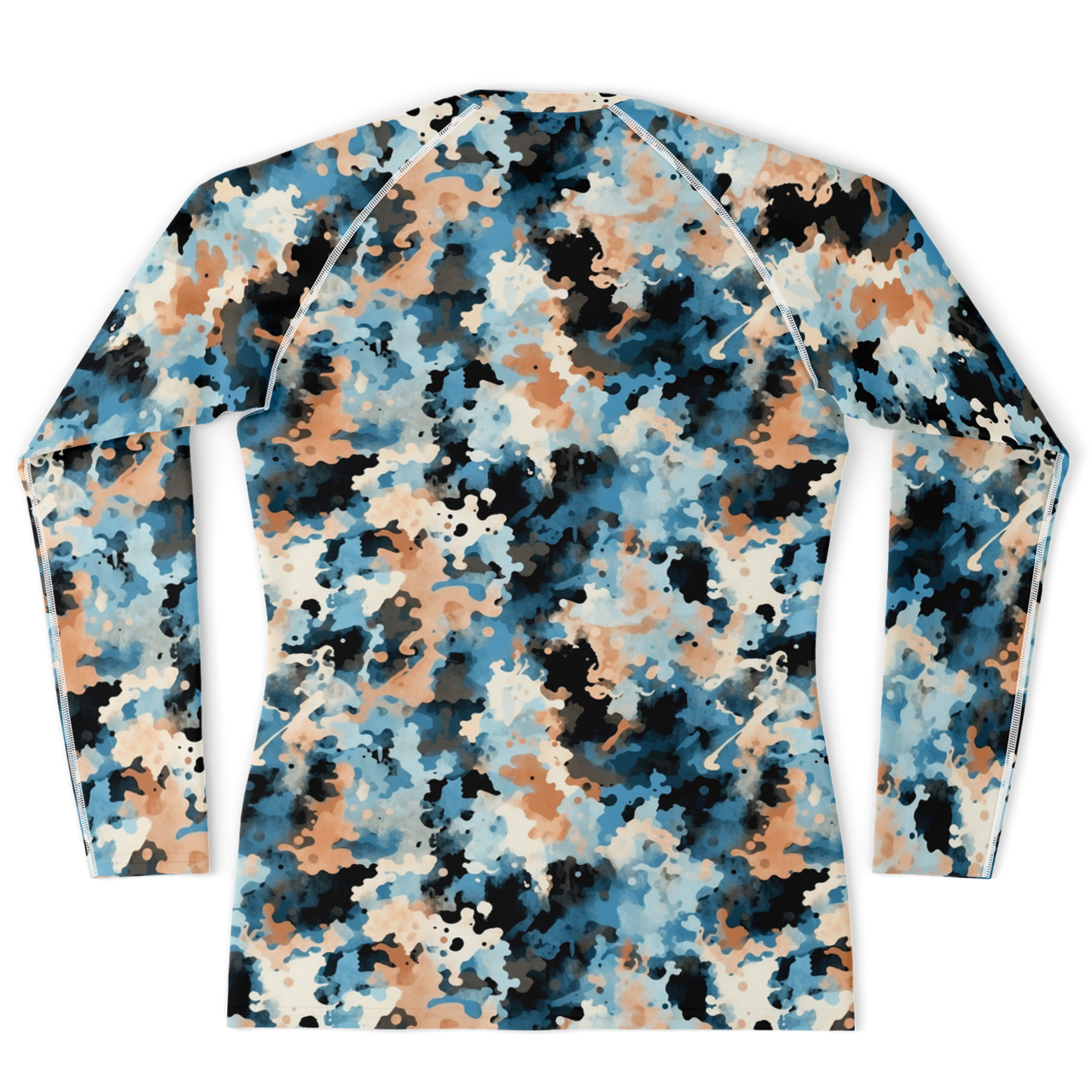 Chokefish™ Long Sleeve Rashguard Acid-Wash Men's Shirt-015