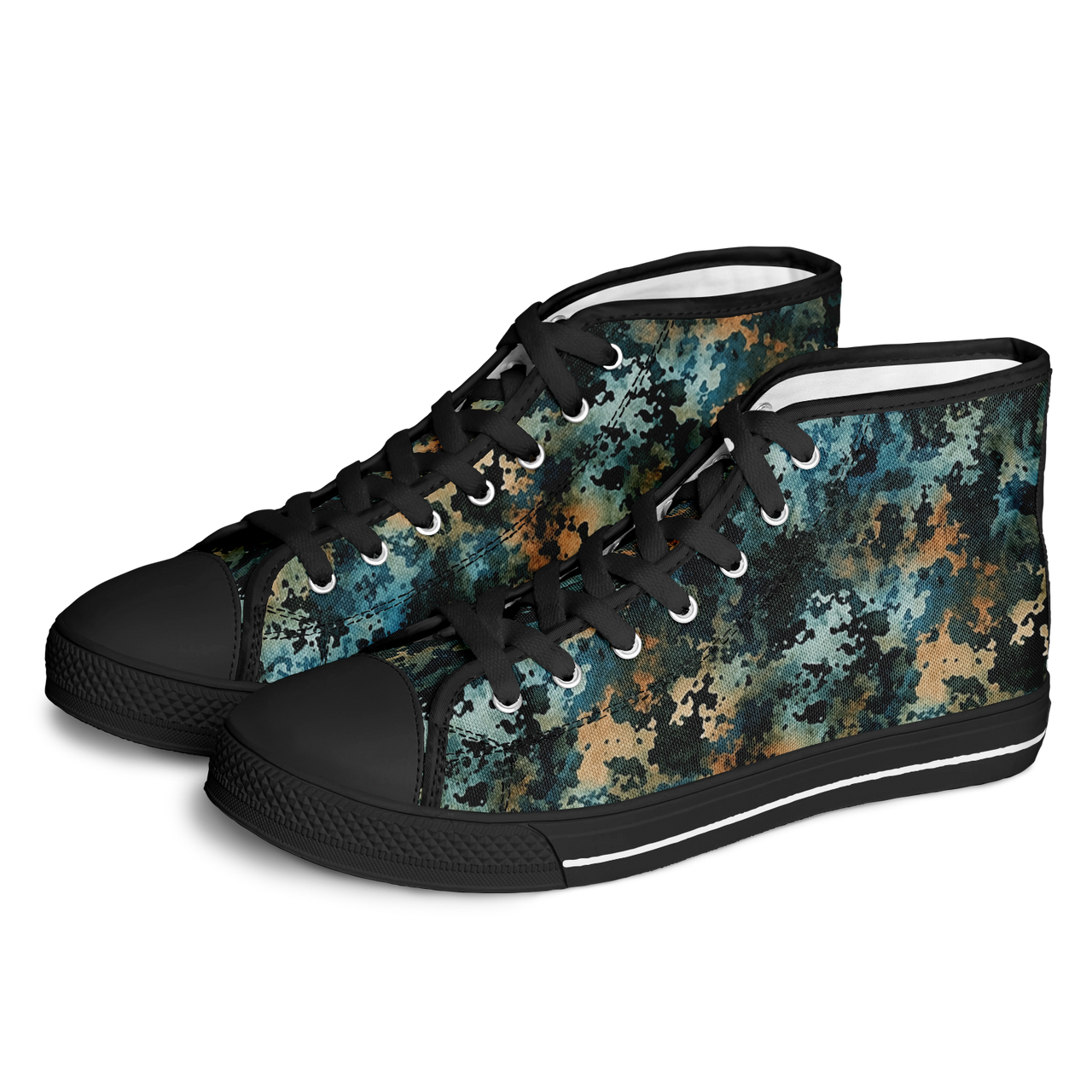 Chokefish™ Urban Peak Retro High Tops-Acid-Wash-002-2