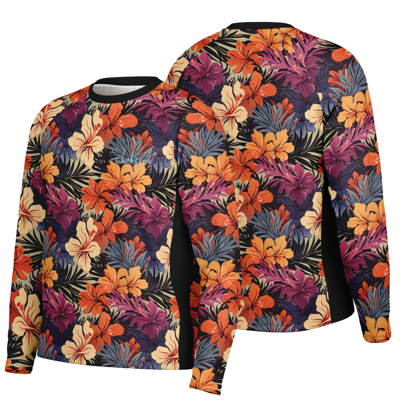 Chokefish™ Long Sleeve Every Day All Weather Floral Shirt Men's-007