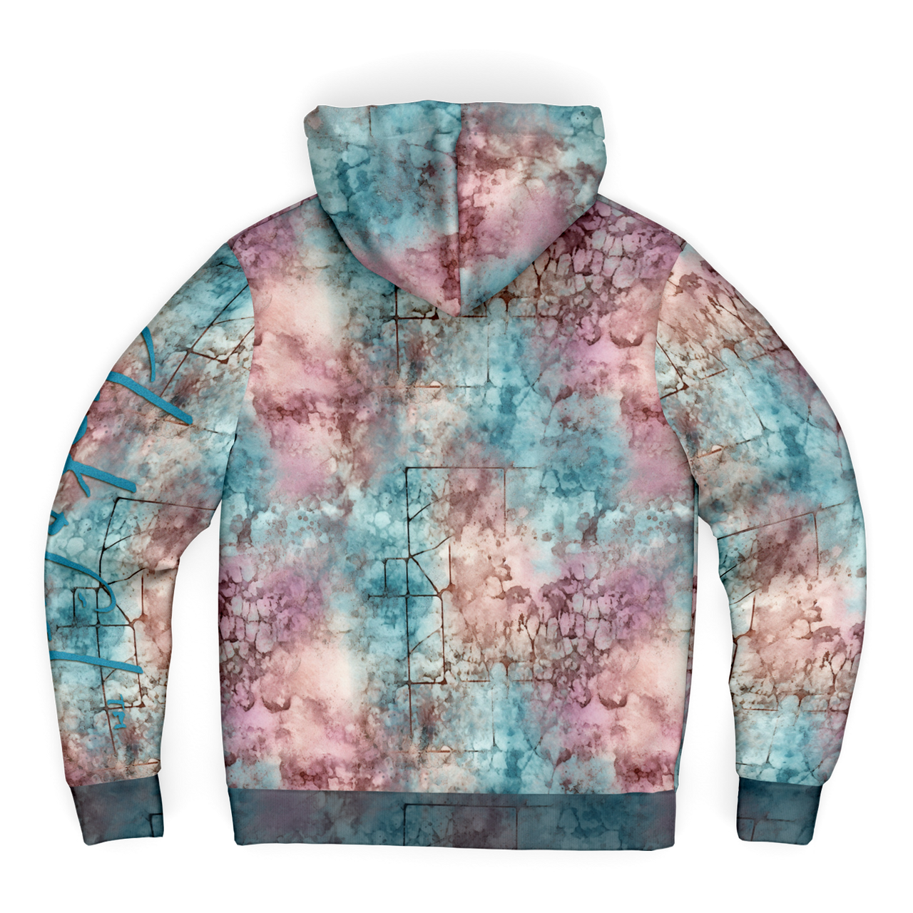 Chokefish™ Microfleece Zip-Up Hoodie Acid-Wash Colors-005B