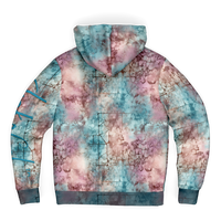 Chokefish™ Microfleece Zip-Up Hoodie Acid-Wash Colors-005B
