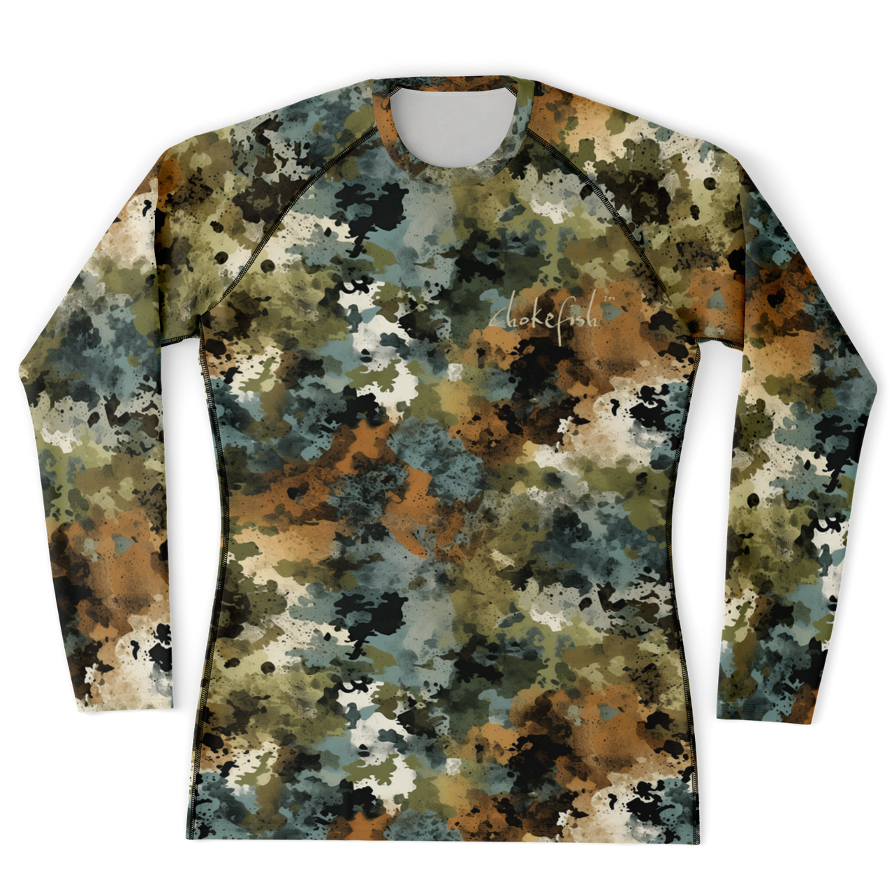 Chokefish™ Long Sleeve Rashguard Acid-Wash Men's Shirt-014