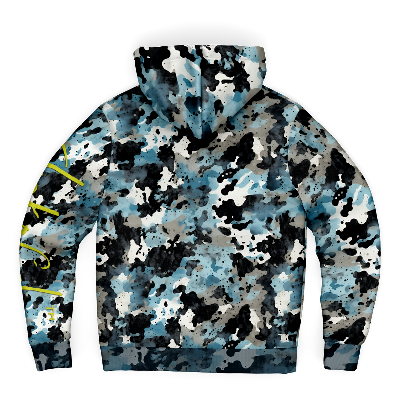 Chokefish™ Microfleece Zip-Up Hoodie Acid-Wash Colors-012B