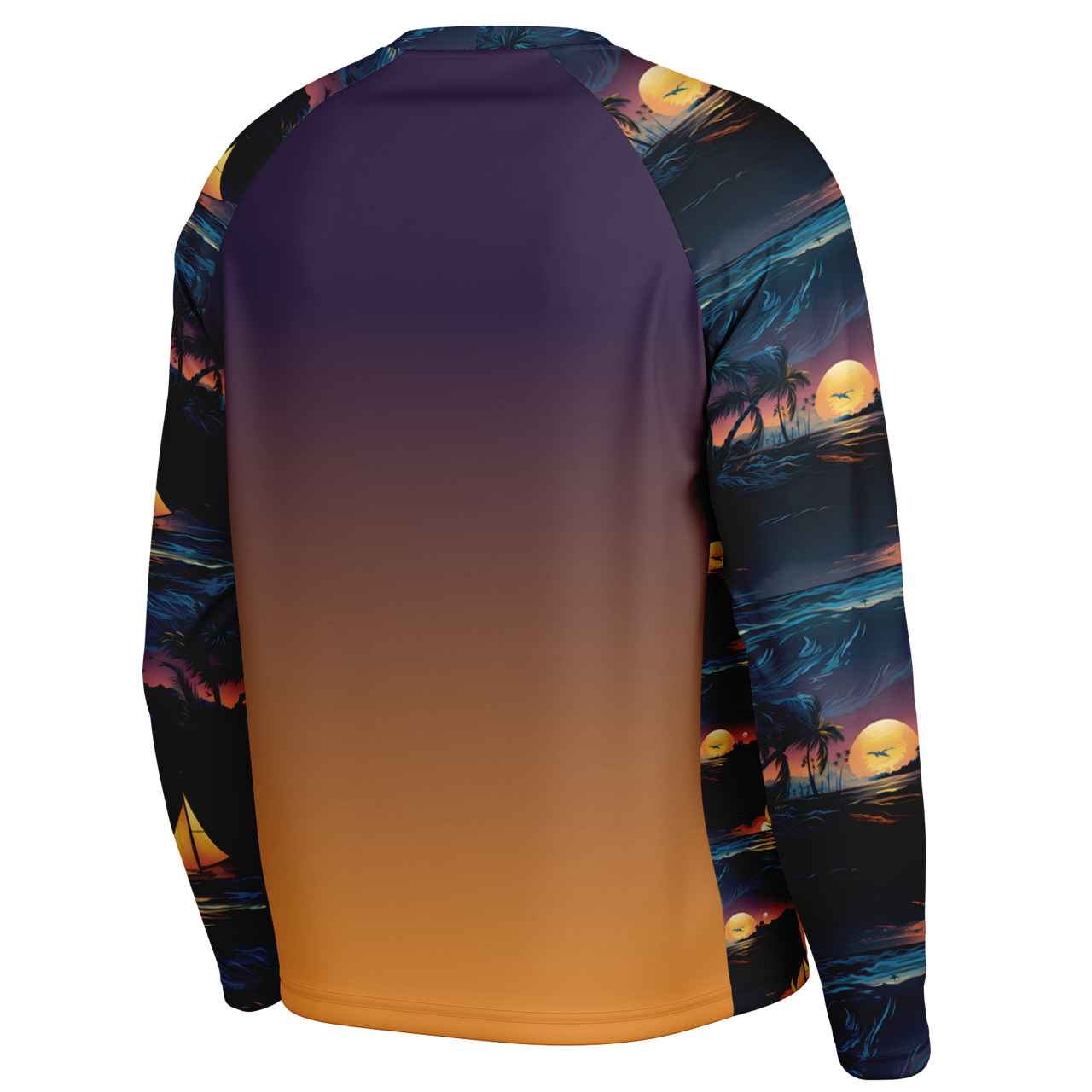 Chokefish™ Long Sleeve Every Day All Weather Trees&Boats Shirt Men's-018