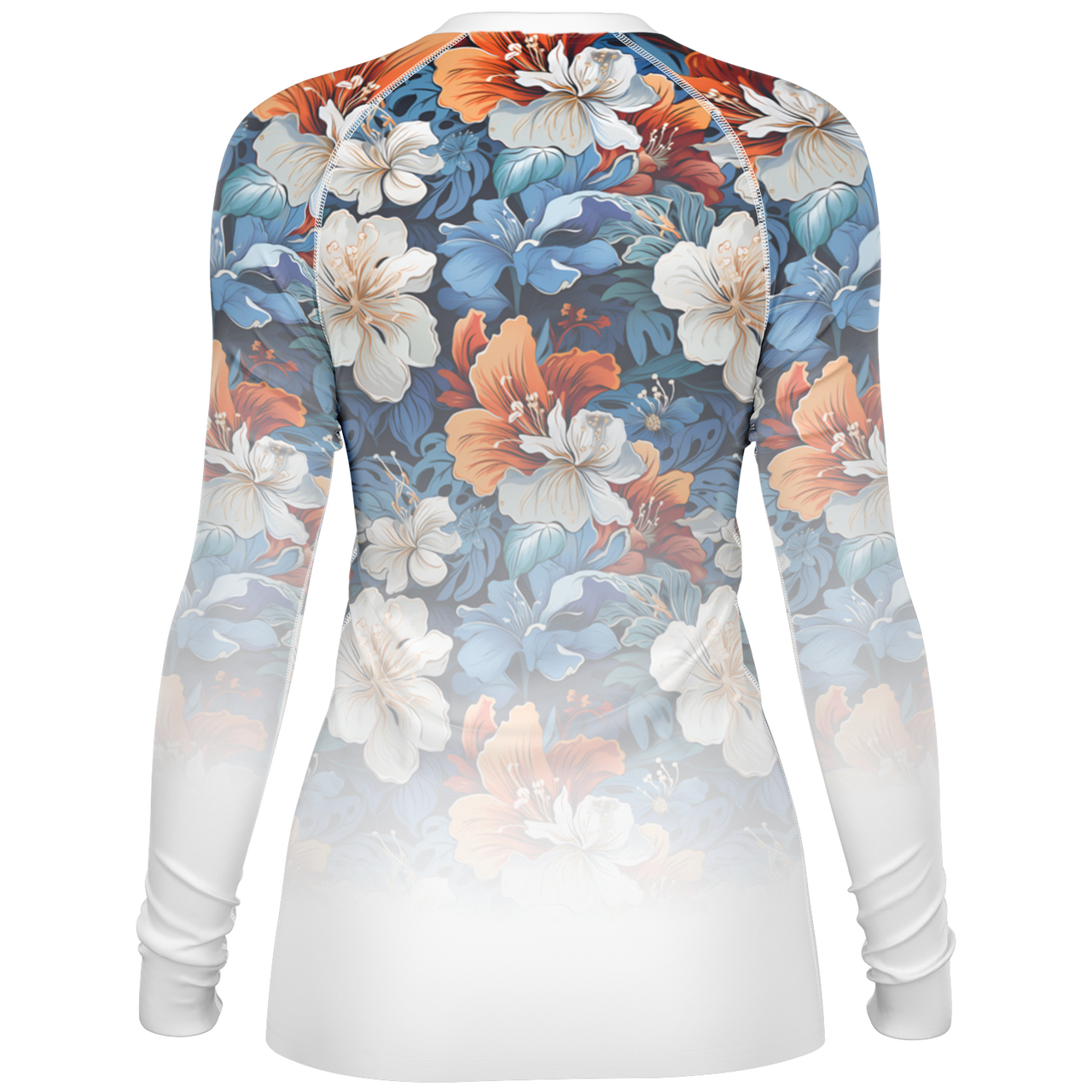 Chokefish™ Long Sleeve Rashguard Floral Woman's Shirt-008-2