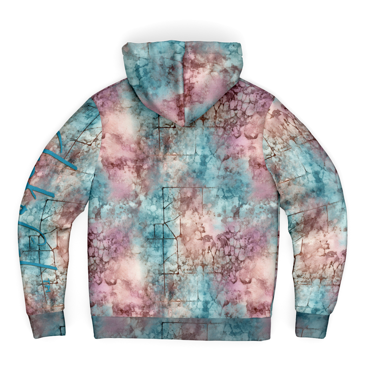 Chokefish™ Microfleece Zip-Up Hoodie Acid-Wash Colors-005