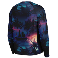 Chokefish™ Long Sleeve Every Day All Weather Trees&Boats Shirt Men's-012