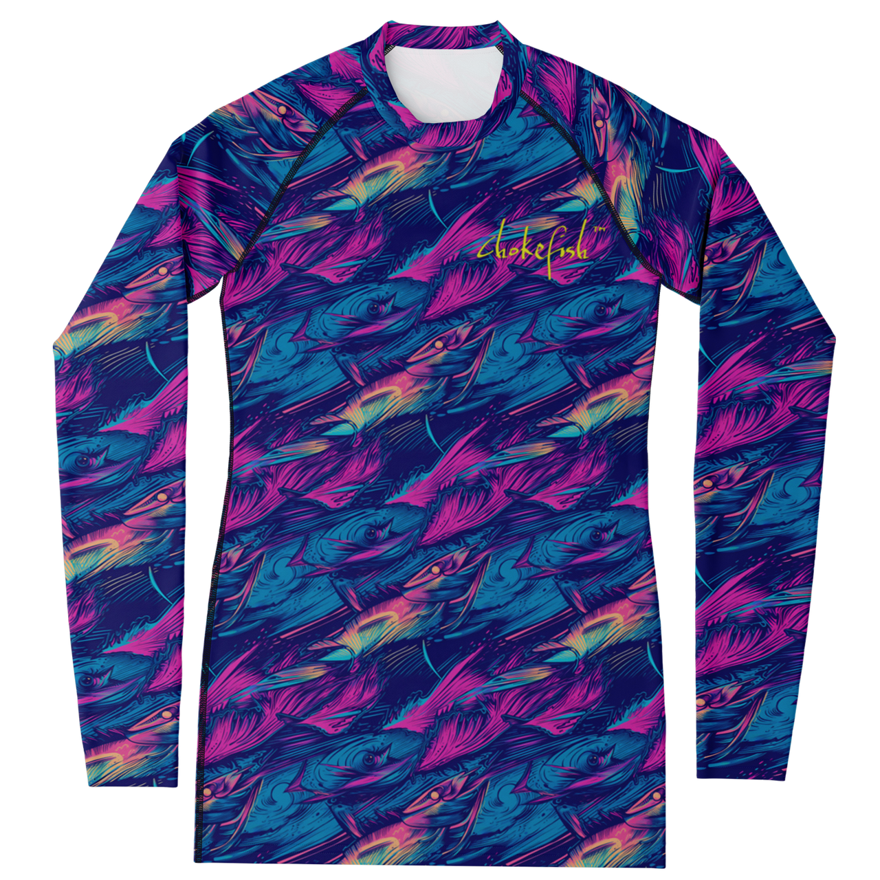 Chokefish™ Long Sleeve Rashguard Marine Woman's Shirt-006
