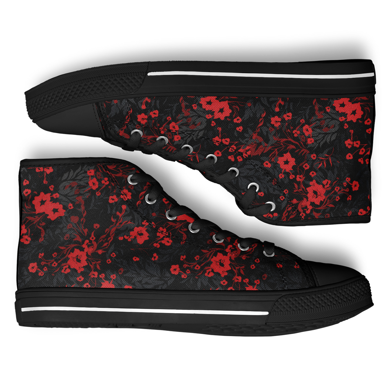 Chokefish™ Urban Peak Retro High Tops-Floral-003-2