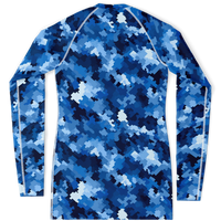 Chokefish™ Long Sleeve Rashguard Camouflage Woman's Shirt-013