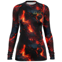 Chokefish™ Long Sleeve Rashguard Volcano Woman's Shirt-001