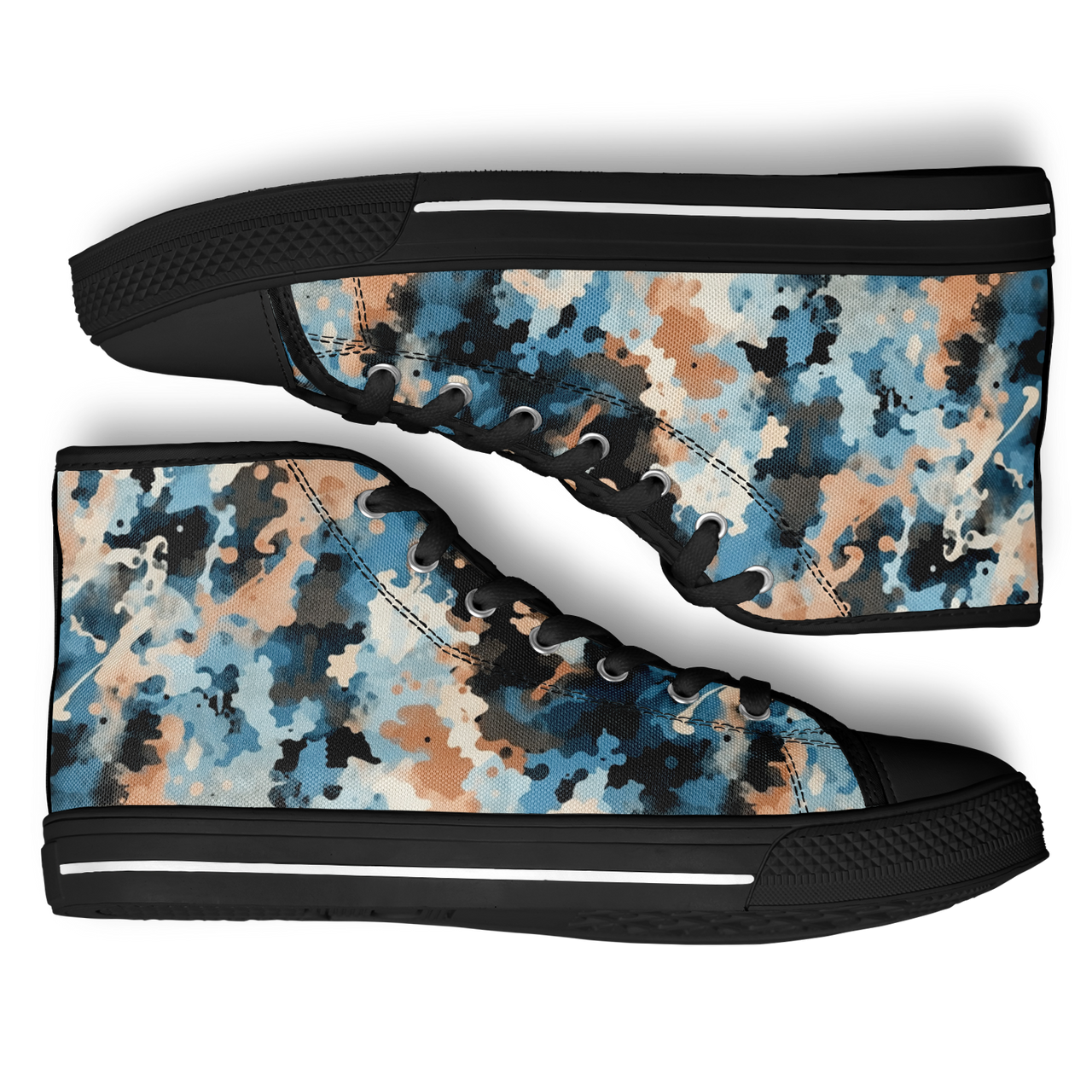 Chokefish™ Urban Peak Retro High Tops-Acid-Wash-015-2