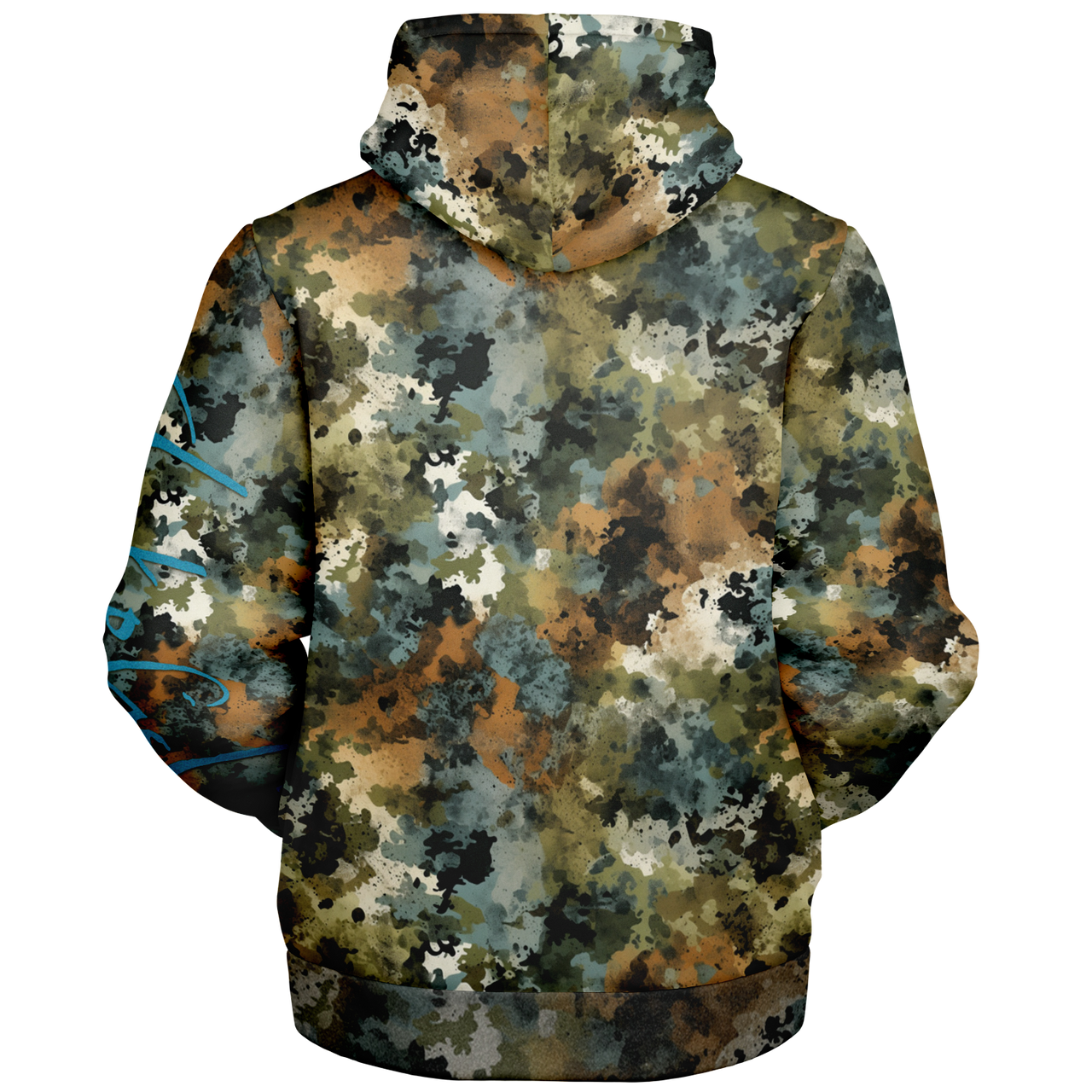 Chokefish™ Microfleece Zip-Up Hoodie Acid-Wash Colors-002B