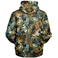 Chokefish™ Microfleece Zip-Up Hoodie Acid-Wash Colors-002B