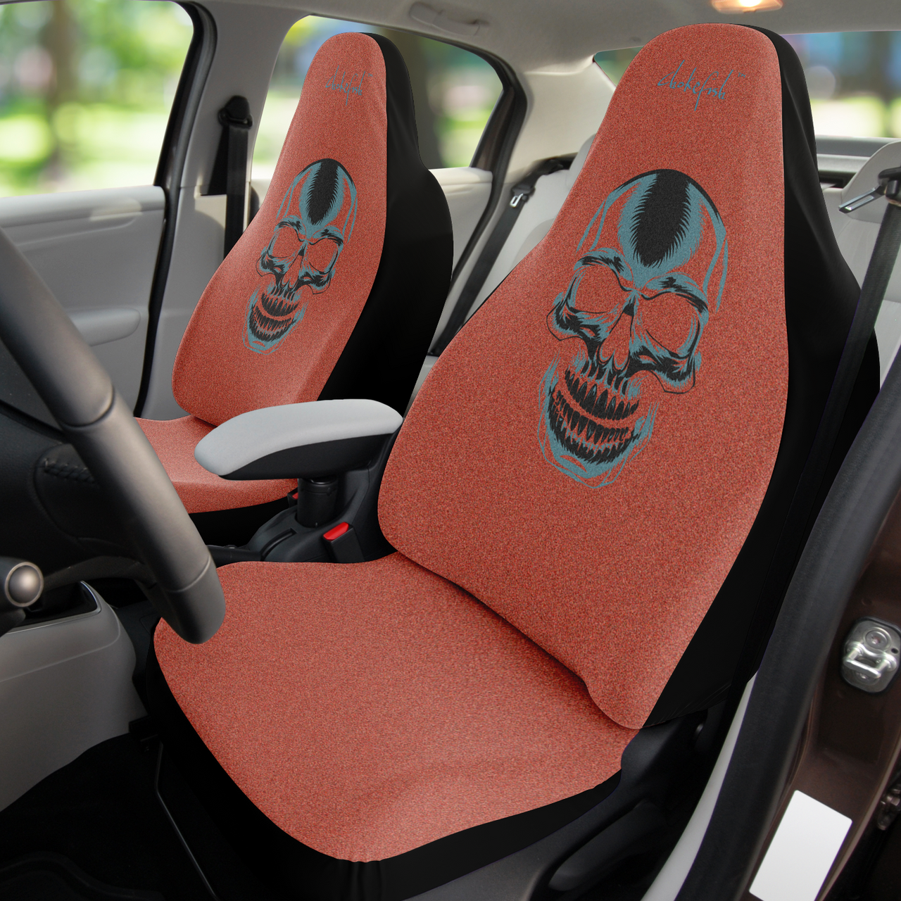 Chokefish™ Skulls Seat Covers Unisex-021