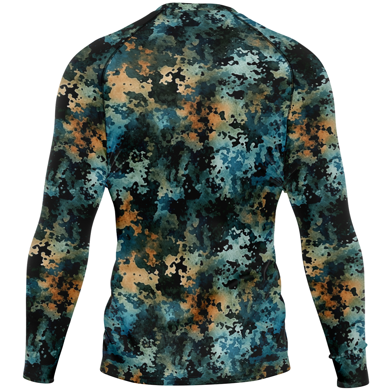 Chokefish™ Long Sleeve Rashguard Acid-Wash Men's Shirt-016