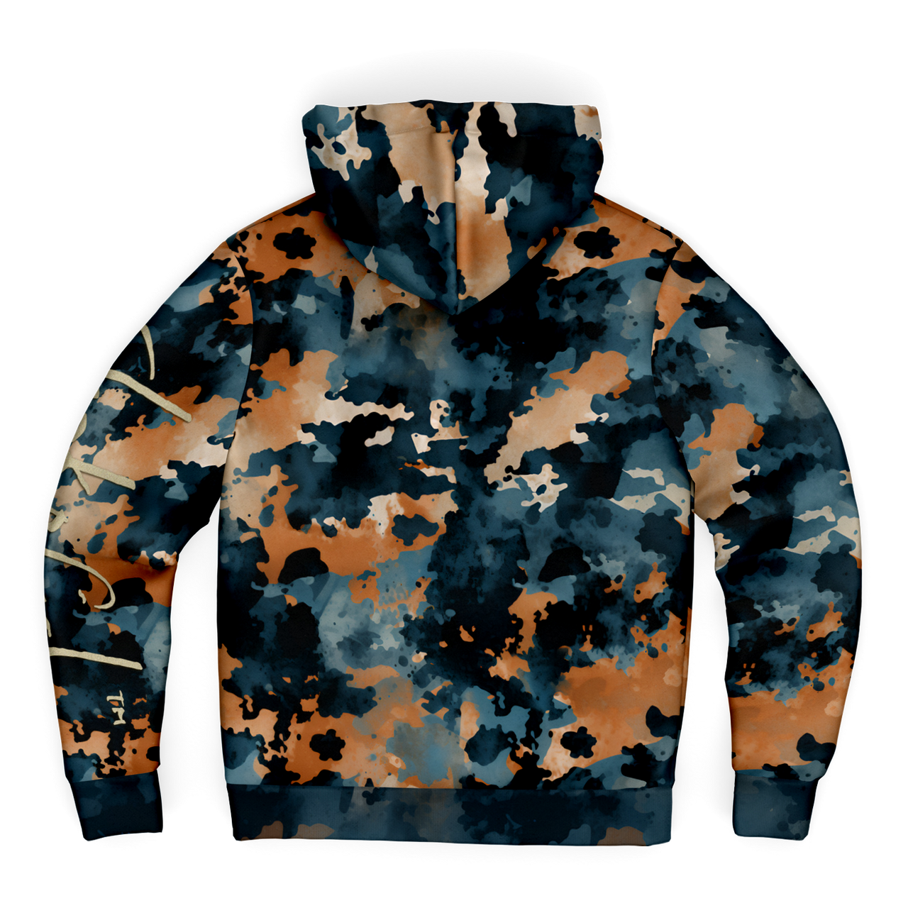 Chokefish™ Microfleece Zip-Up Hoodie Acid-Wash Colors-011B