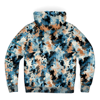 Chokefish™ Microfleece Zip-Up Hoodie Acid-Wash Colors-003
