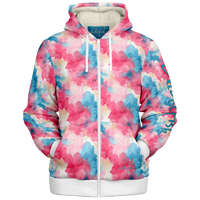Chokefish™ Microfleece Zip-Up Hoodie Acid-Wash Colors-001