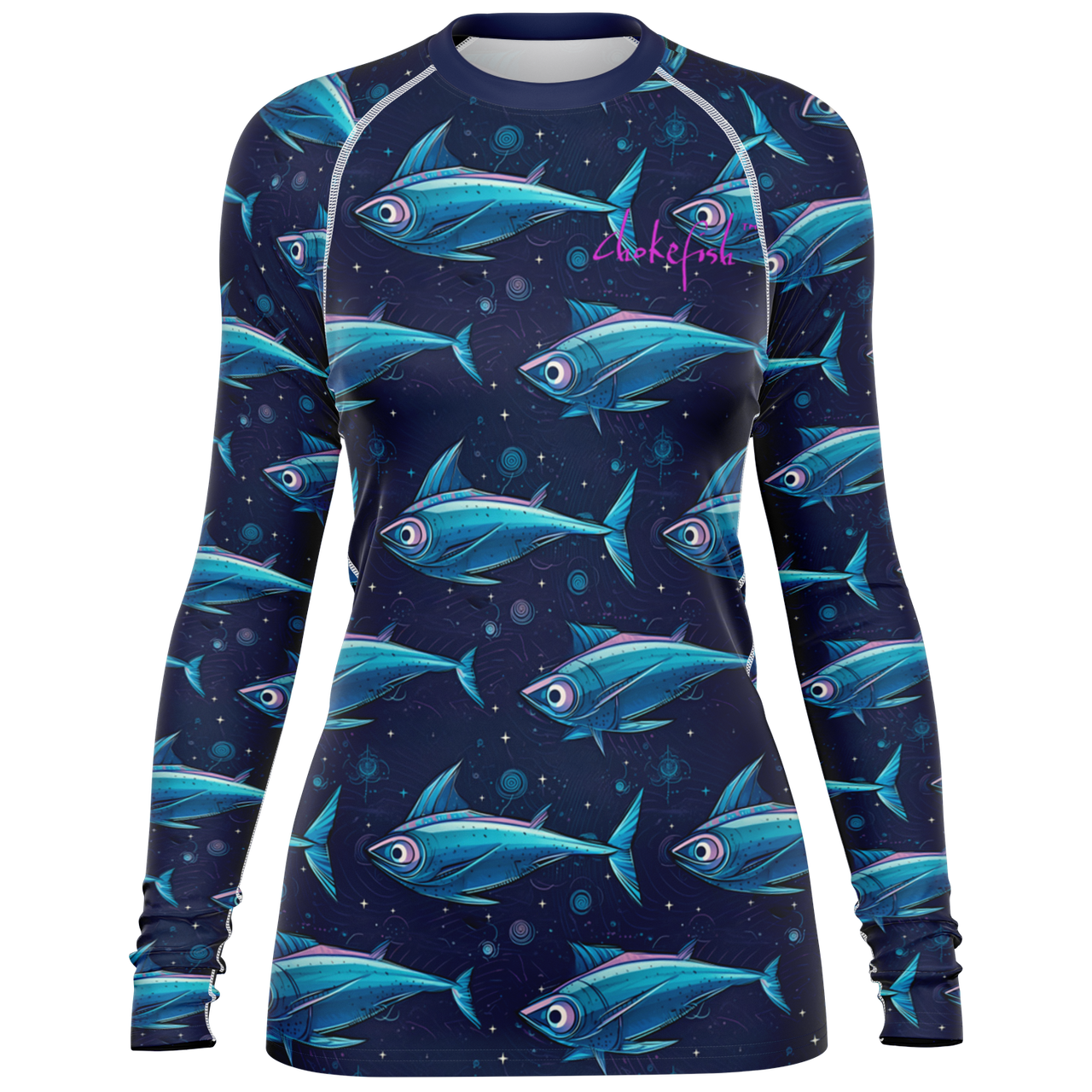 Chokefish™ Long Sleeve Rashguard Marine Woman's Shirt-004