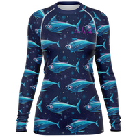 Chokefish™ Long Sleeve Rashguard Marine Woman's Shirt-004