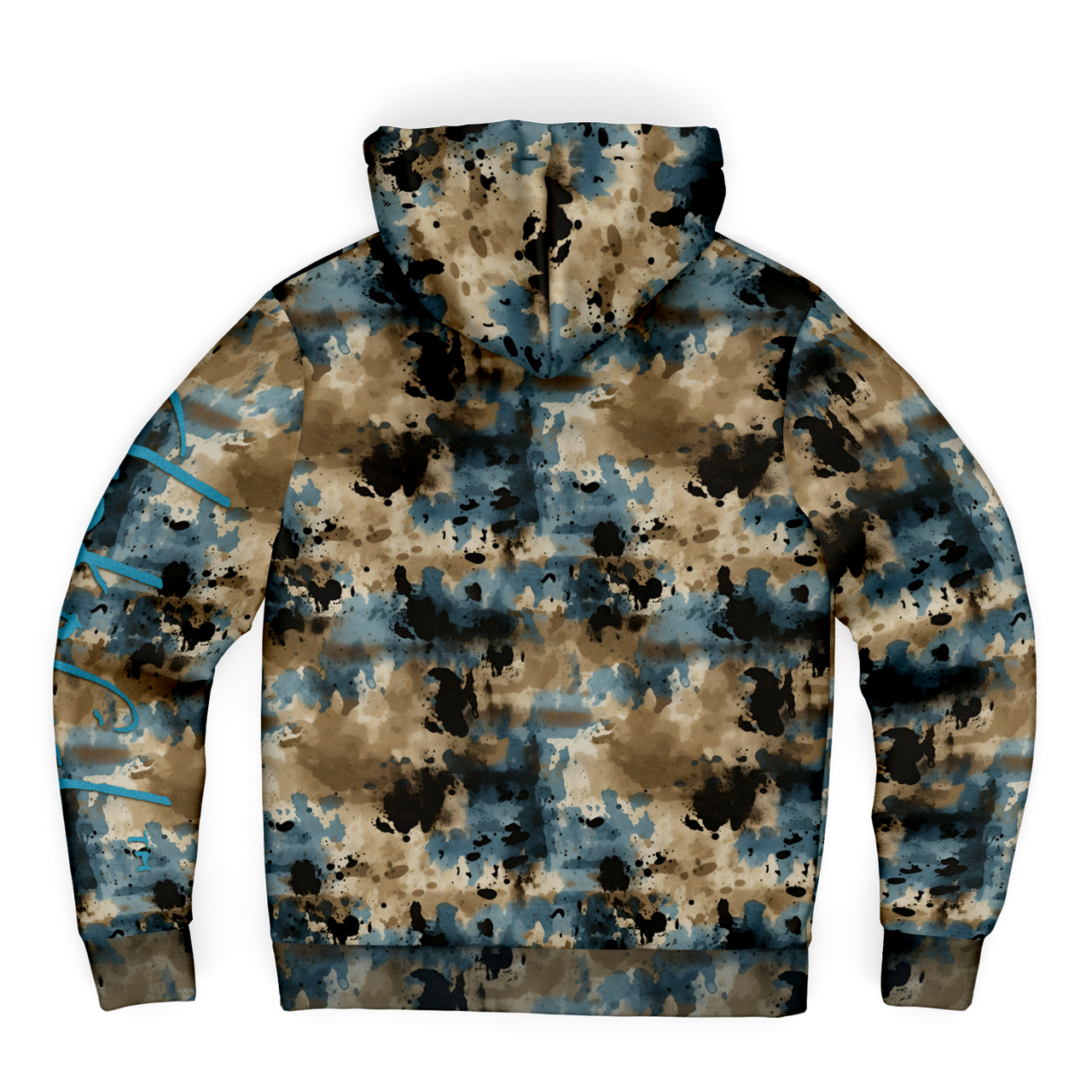 Chokefish™ Microfleece Zip-Up Hoodie Acid-Wash Colors-014